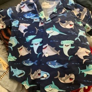 Boys shark button down 18months